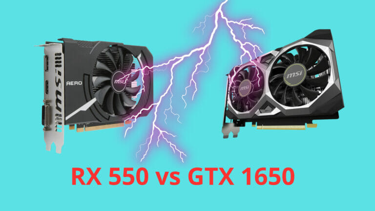 rx 550 vs gtx 1650 photo